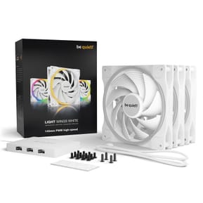be quiet! Light Wings 140 mm PWM High Speed ARGB Triple Pack (blanc) — image 5