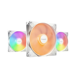 be quiet! Light Wings LX 140 mm PWM High Speed Triple Pack - Blanc