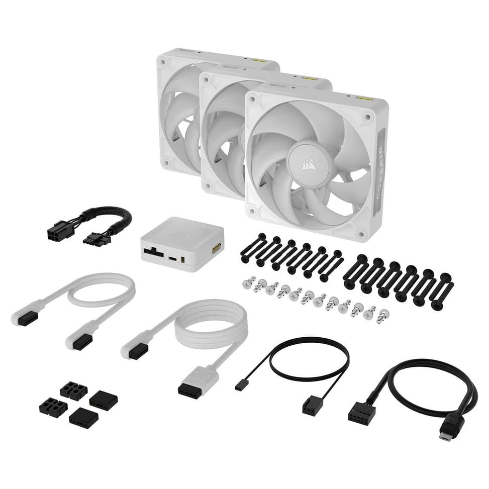Corsair iCUE LINK RX120 MAX RGB Triple Pack (Blanc) — image 4