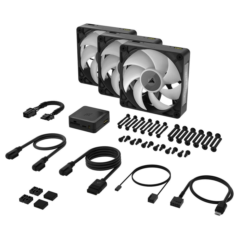 Corsair iCUE LINK RX120 MAX RGB Triple Pack (Noir) — image 4