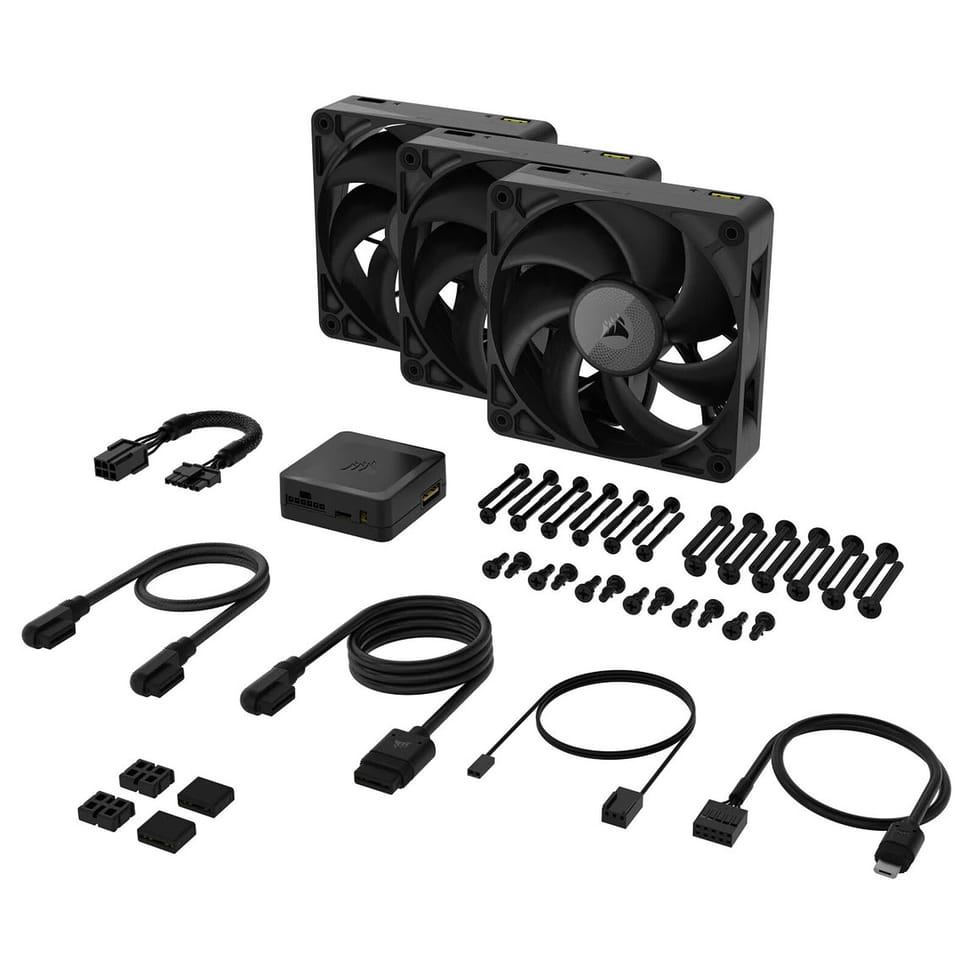 Corsair iCUE LINK RX120 MAX Triple Pack (Noir) — image 3