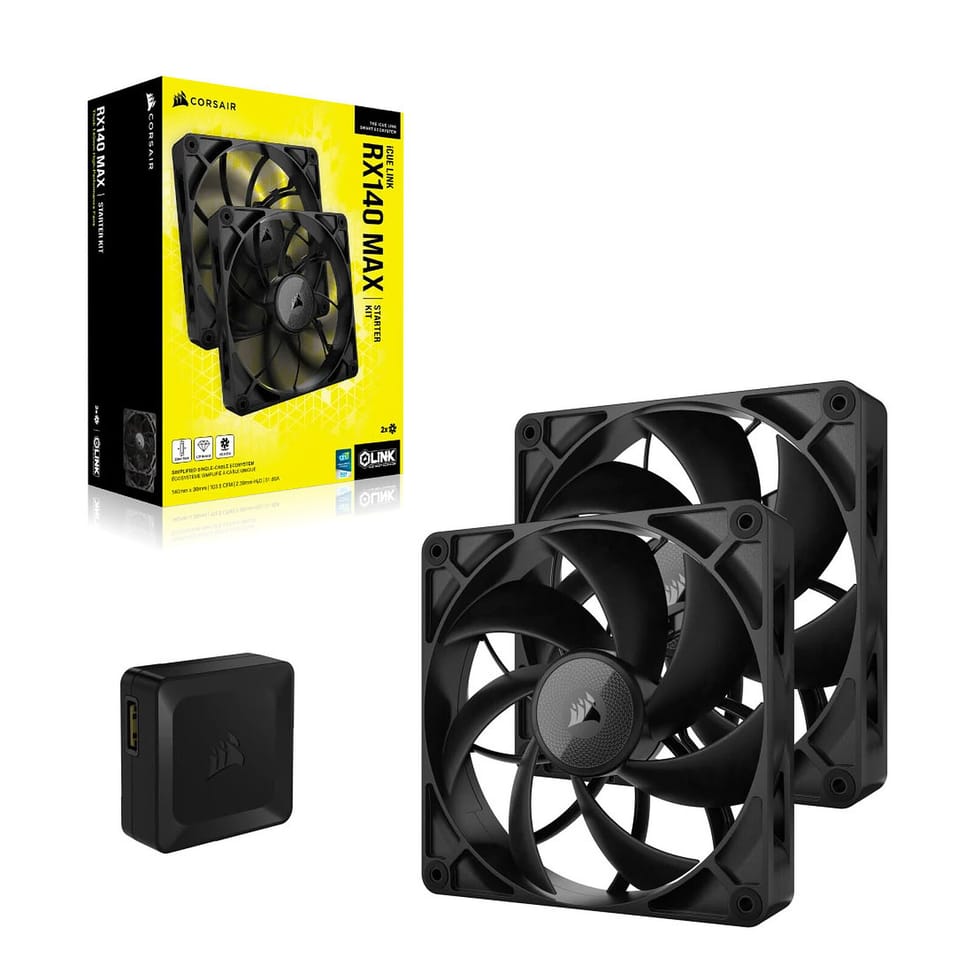 Corsair iCUE LINK RX140 MAX Dual Pack (Noir) — image 4