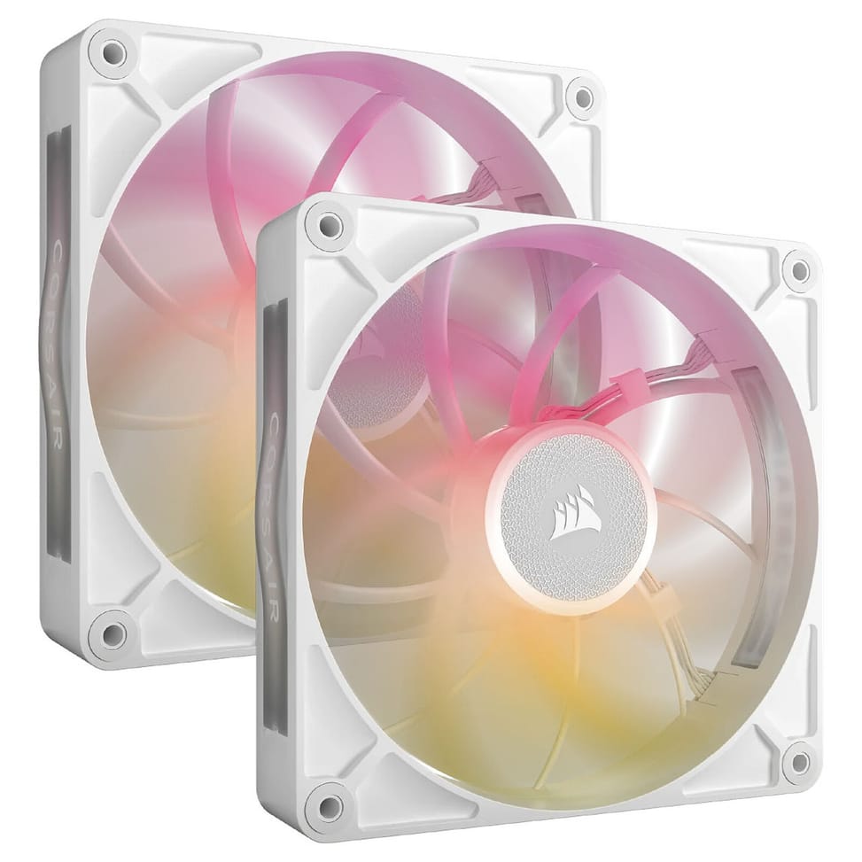 Corsair iCUE LINK RX140 MAX RGB Dual Pack (Blanc) — image 1