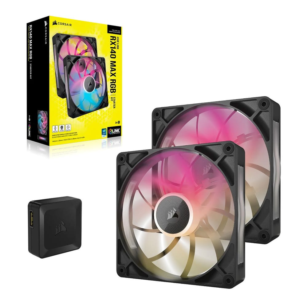 Corsair iCUE LINK RX140 MAX RGB Dual Pack (Noir) — image 5