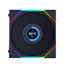 Lian Li Uni Fan TL120 LCD (noir) - Pack de 3