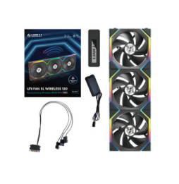 Lian Li Uni Fan SL Wireless 120 (noir) - Pack de 3