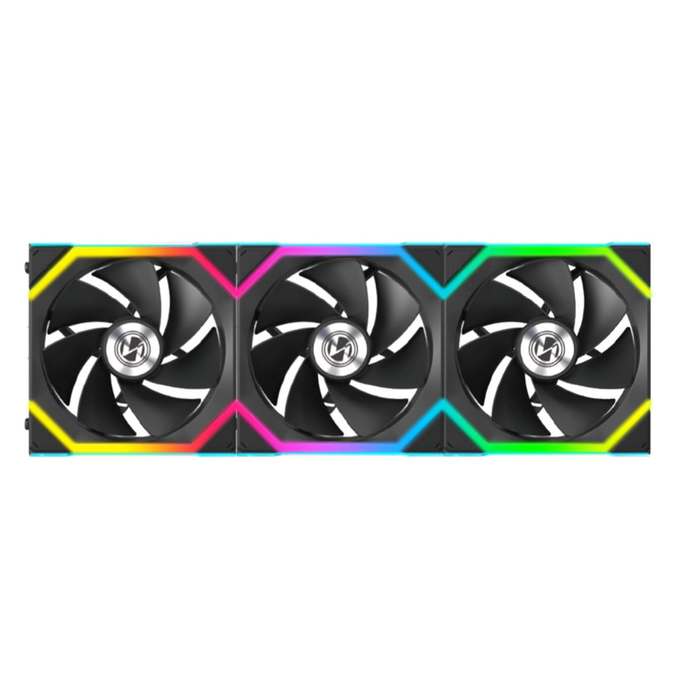 Lian Li Uni Fan SL Wireless 120 Reverse Blade (noir) - Pack de 3