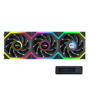Lian Li Uni Fan SL Wireless LCD 120 (noir) -...