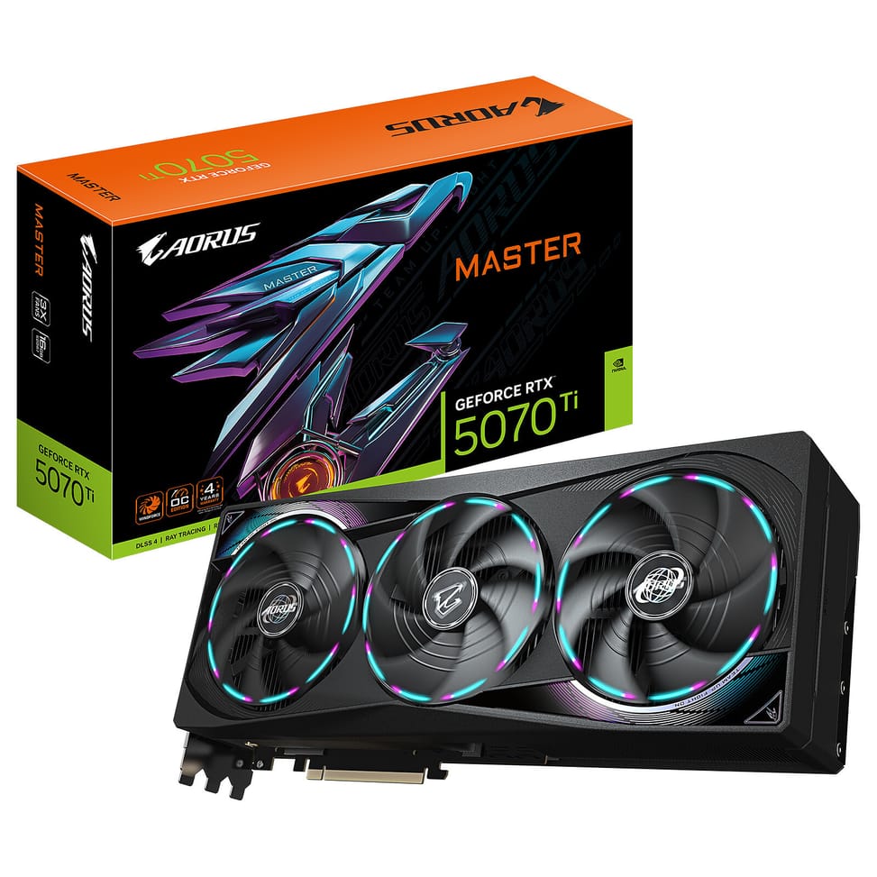 Gigabyte AORUS GeForce RTX 5070 Ti MASTER 16G — image 1