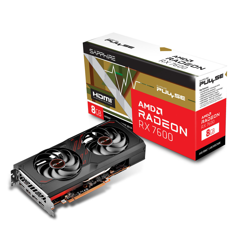 Sapphire Pulse AMD Radeon RX 7600 8GB