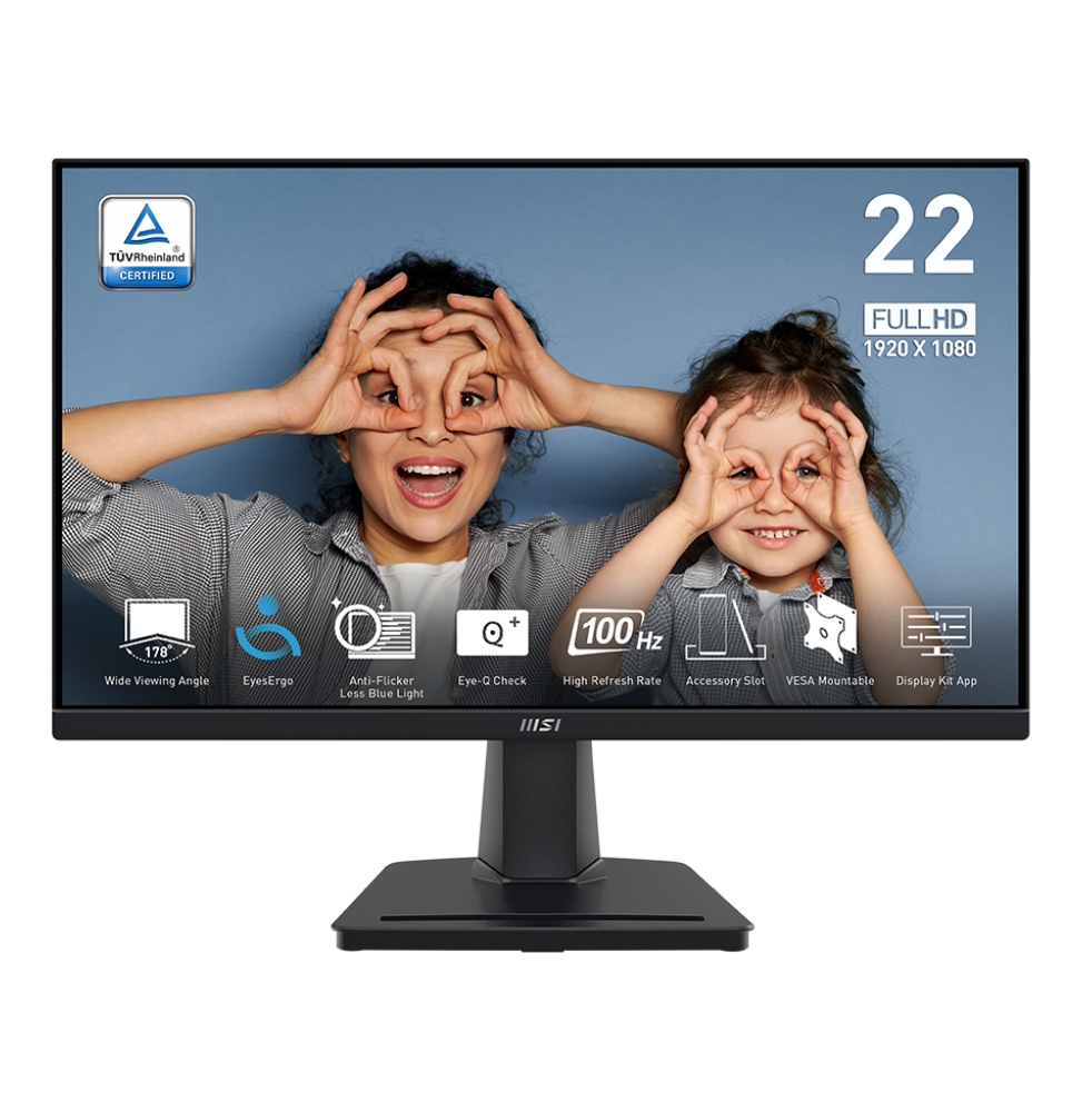 Écran 21.45” Full HD MSI Pro MP225V (9S6-3PE0CM-001)