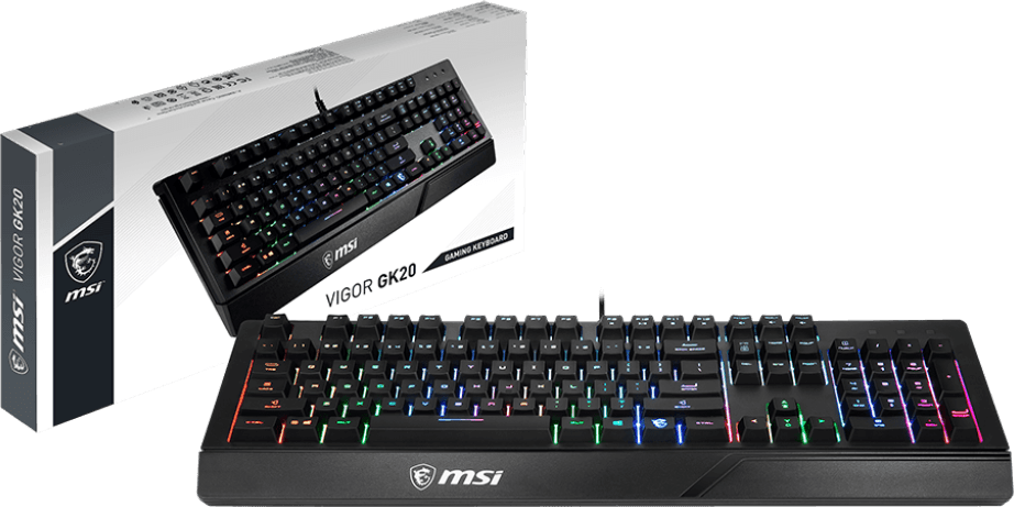 Clavier gaming rétroéclairé MSI VIGOR GK20 - AZERTY (S11-04FR233-CLA) — image 5