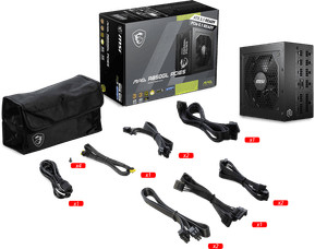 Bloc alimentation MSI MAG A850GL PCIE5 850W (306-7ZP8A11-CE0) — image 5
