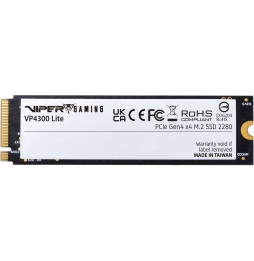 Disque Dur interne SSD Patriot VP4300 Lite M.2 2280 PCIe Gen4 x4 NVMe 1To (VP4300L1TBM28H)