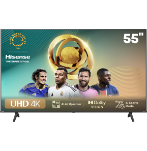Téléviseur Hisense 55" Smart UHD 4K 55A6N + Récepteur intégré