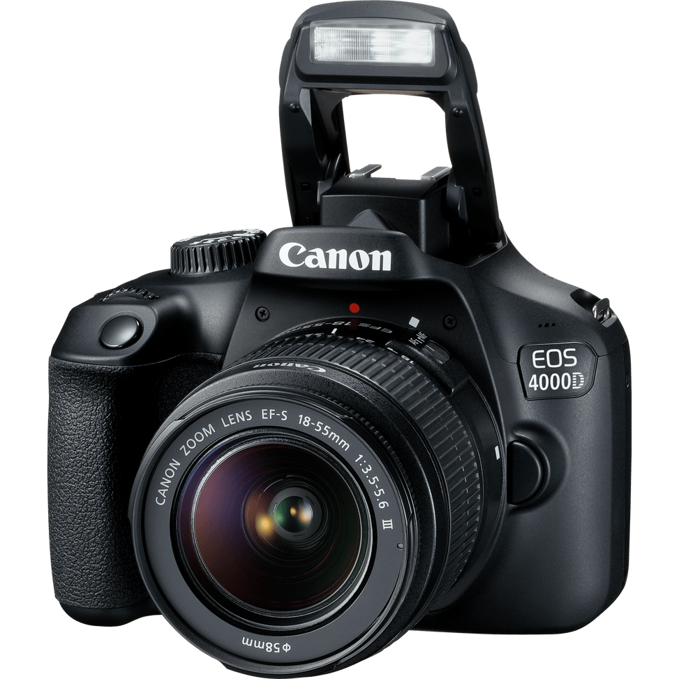 Appareil photo Canon EOS 4000D, noir + objectif 18-55 III + sac SB130 + carte SD — image 10
