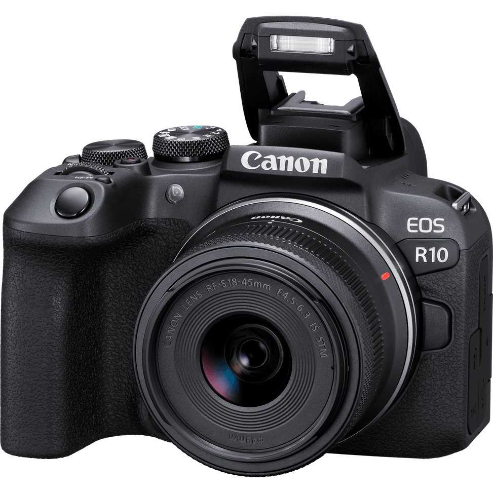 Appareil photo hybride Canon EOS R10 + RF-S 18-45mm F4.5-6.3 IS STM + sac à dos + carte SD + batterie supplémentaire — image 8