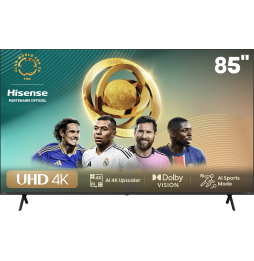 Téléviseur Hisense 85'' Smart UHD 4K 85A6N + Récepteur intégré
