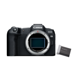 Appareil photo hybride Canon EOS R8 + batterie de rechange