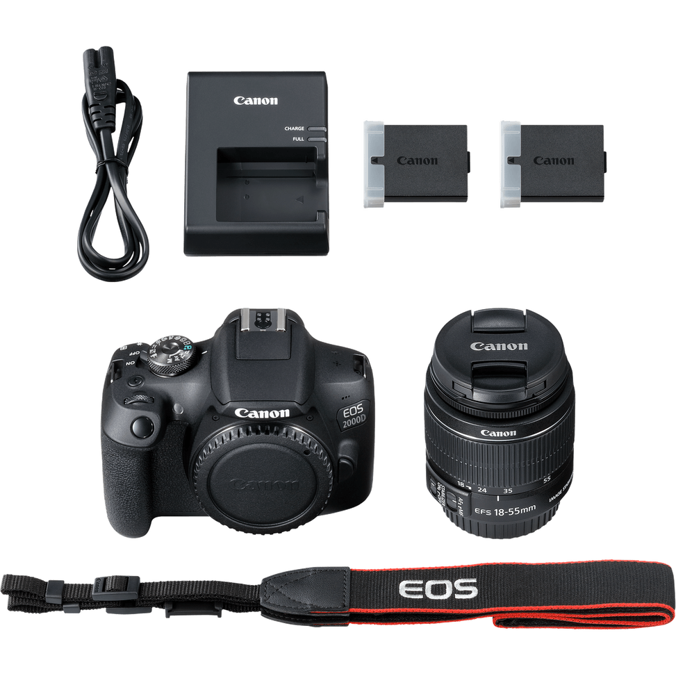 Appareil photo Canon EOS 2000D + objectif 18-55 IS II + batterie LP-E10 — image 7