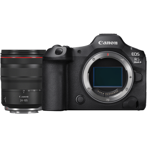 Appareil photo hybride Canon EOS R5 Mark II et objectif RF 24-105mm F4L IS USM