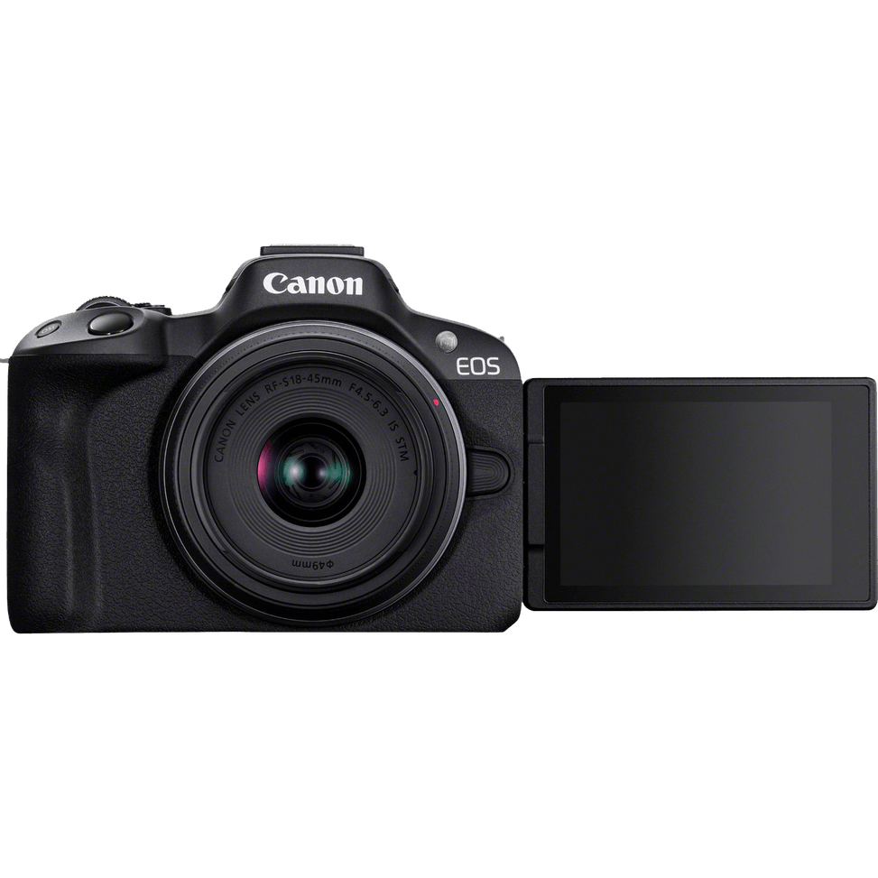 Appareil photo hybride Canon EOS R50, noir + objectif RF-S 18-45mm F4.5-6.3 IS STM + sac à dos + carte SD + batterie supplémenta — image 10