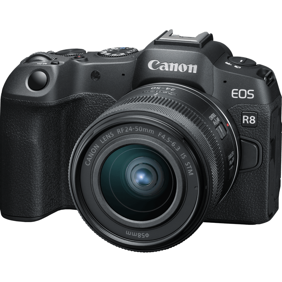 Appareil photo hybride Canon EOS R8, noir + objectif RF 85mm Macro IS STM + objectif RF 24-50mm IS STM — image 3