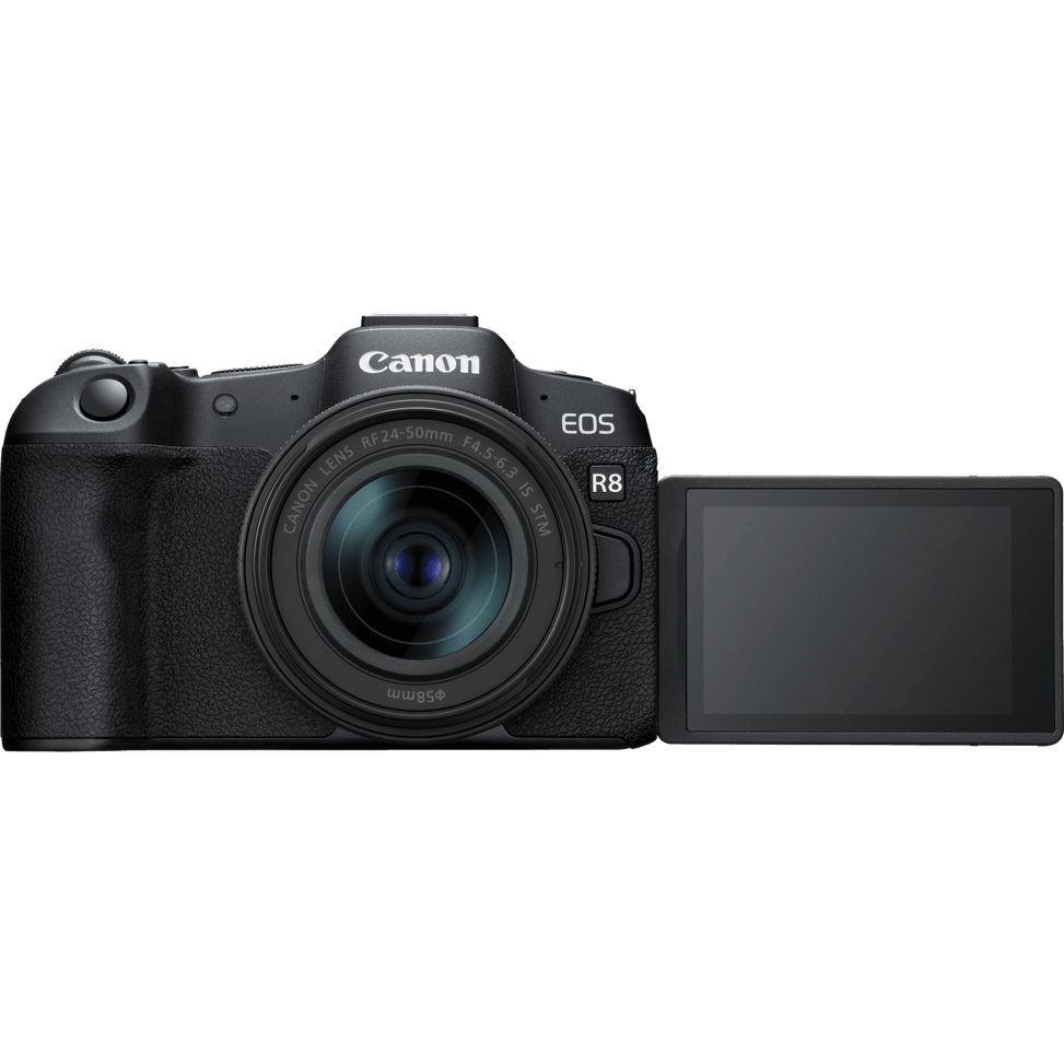 Appareil photo hybride Canon EOS R8, noir + objectif RF 85mm Macro IS STM + objectif RF 24-50mm IS STM — image 9