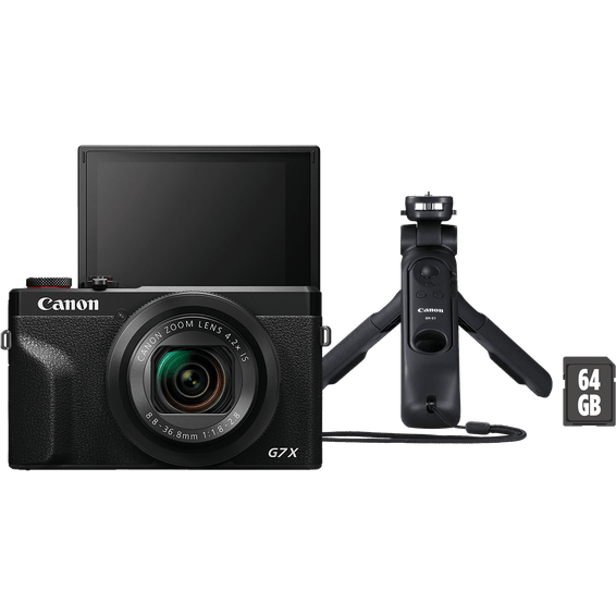 Kit de vlogging Canon Premium PowerShot G7 X Mark III, noir
