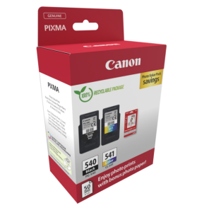 Pack à prix réduit de cartouches d'encre PG-540/CL-541 + papier photo Canon