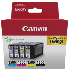 Multipack de cartouches d'encre Canon PGI-1500 BK/C/M/Y