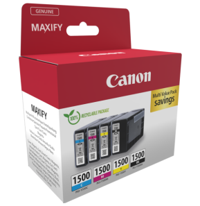 Multipack de cartouches d'encre Canon PGI-1500 BK/C/M/Y