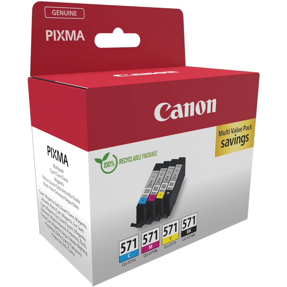 Multipack de cartouches d'encre Canon CLI-571 BK/C/M/Y — image 2