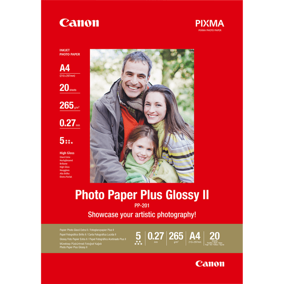 Papier photo brillant extra II A4 Canon PP-201 - 20 feuilles