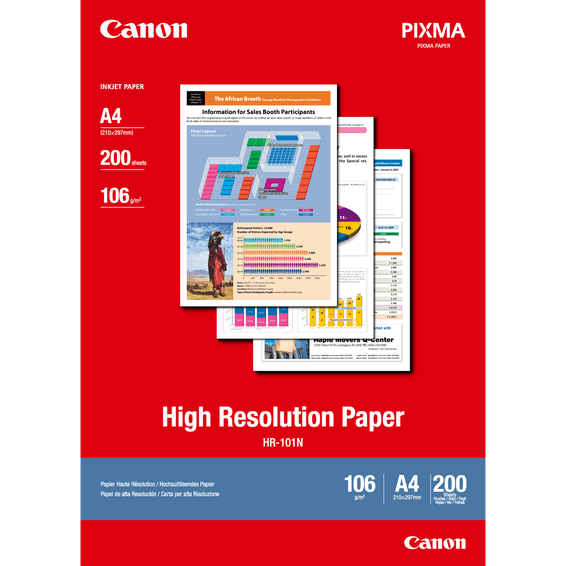 Papier haute résolution A4 Canon HR-101N - 200 feuilles