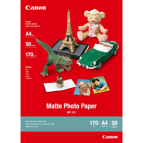 Papier photo mat A4 Canon MP-101 - 50 feuilles
