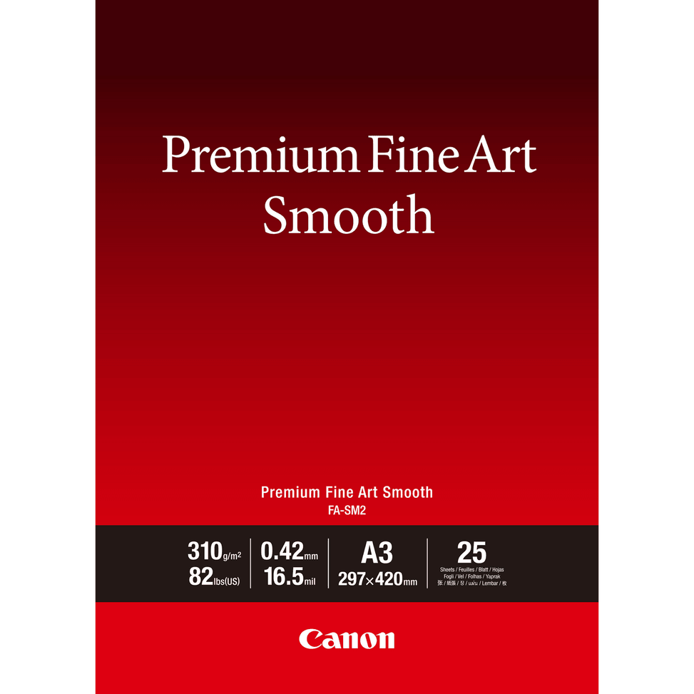 Papier A3 beaux-arts lisse Premium Canon FA-SM2 - 25 feuilles — image 1