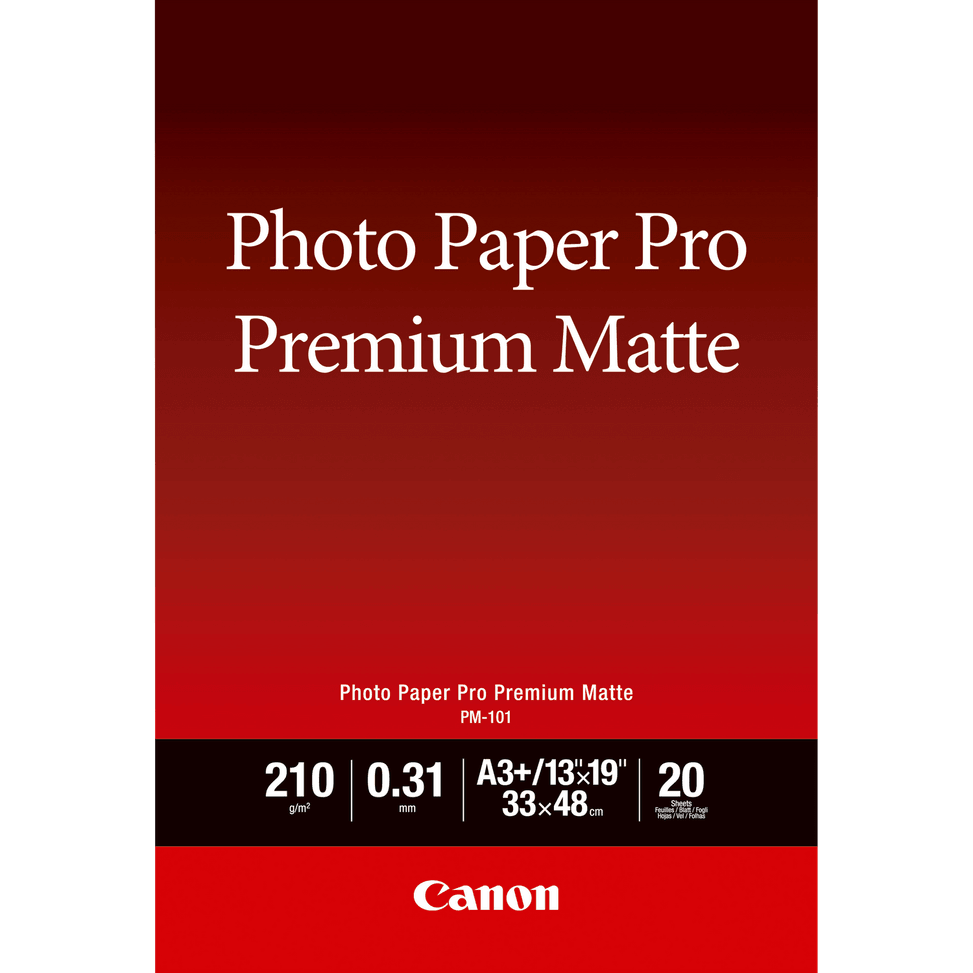 Papier photo A3 Plus Premium Mat Canon PM-101 - 20 feuilles — image 1