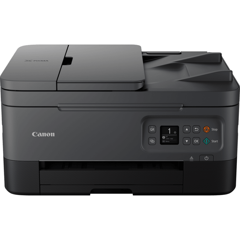 Imprimante photo jet d'encre couleur 3-en-1 sans fil Canon PIXMA TS7450i, noire — image 1