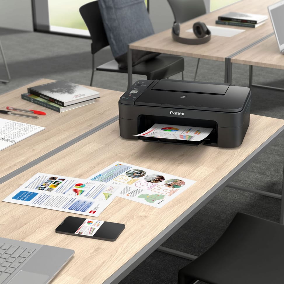 Imprimante jet d'encre Canon PIXMA TS3350 noire — image 6