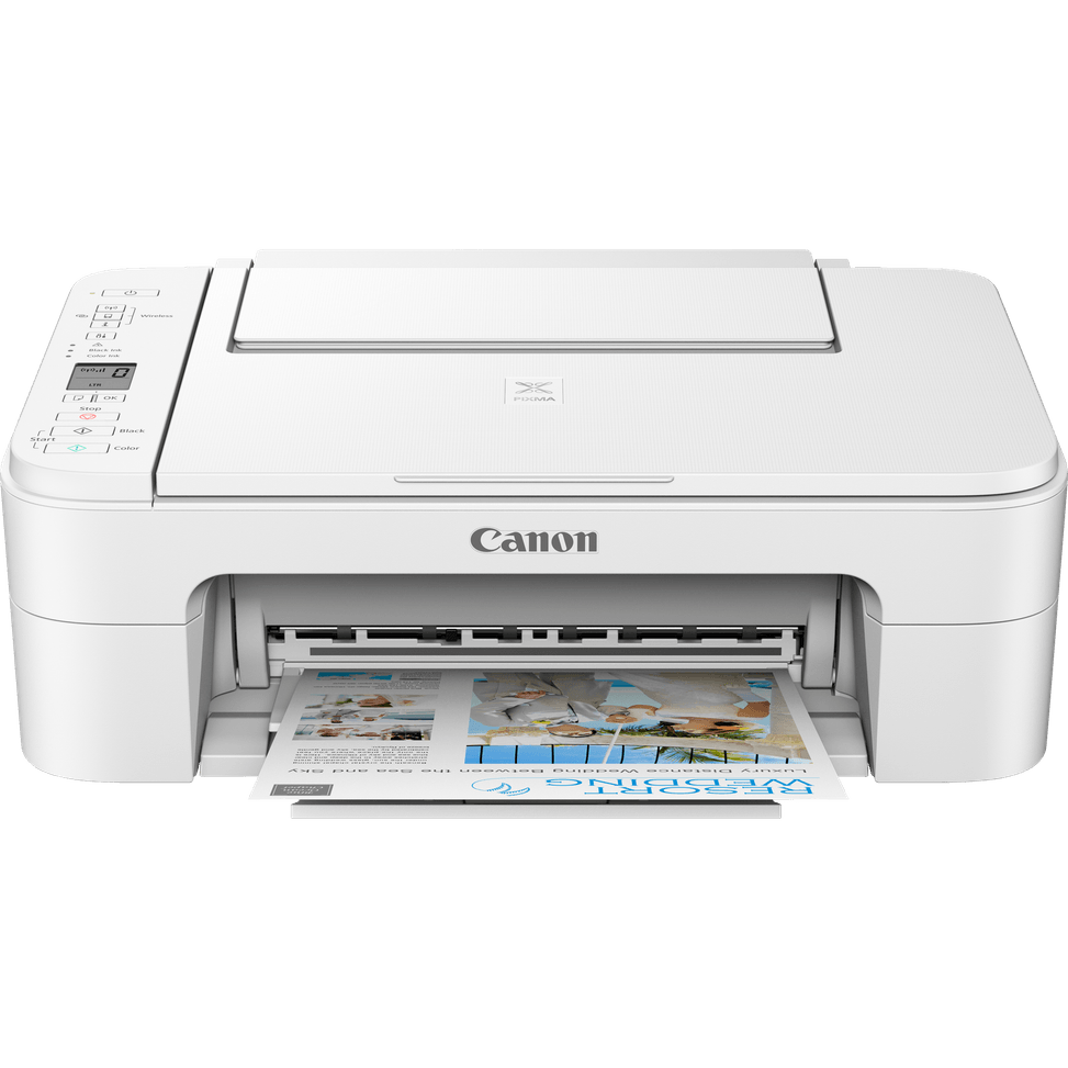 Imprimante jet d'encre Canon PIXMA TS3351 blanche — image 3