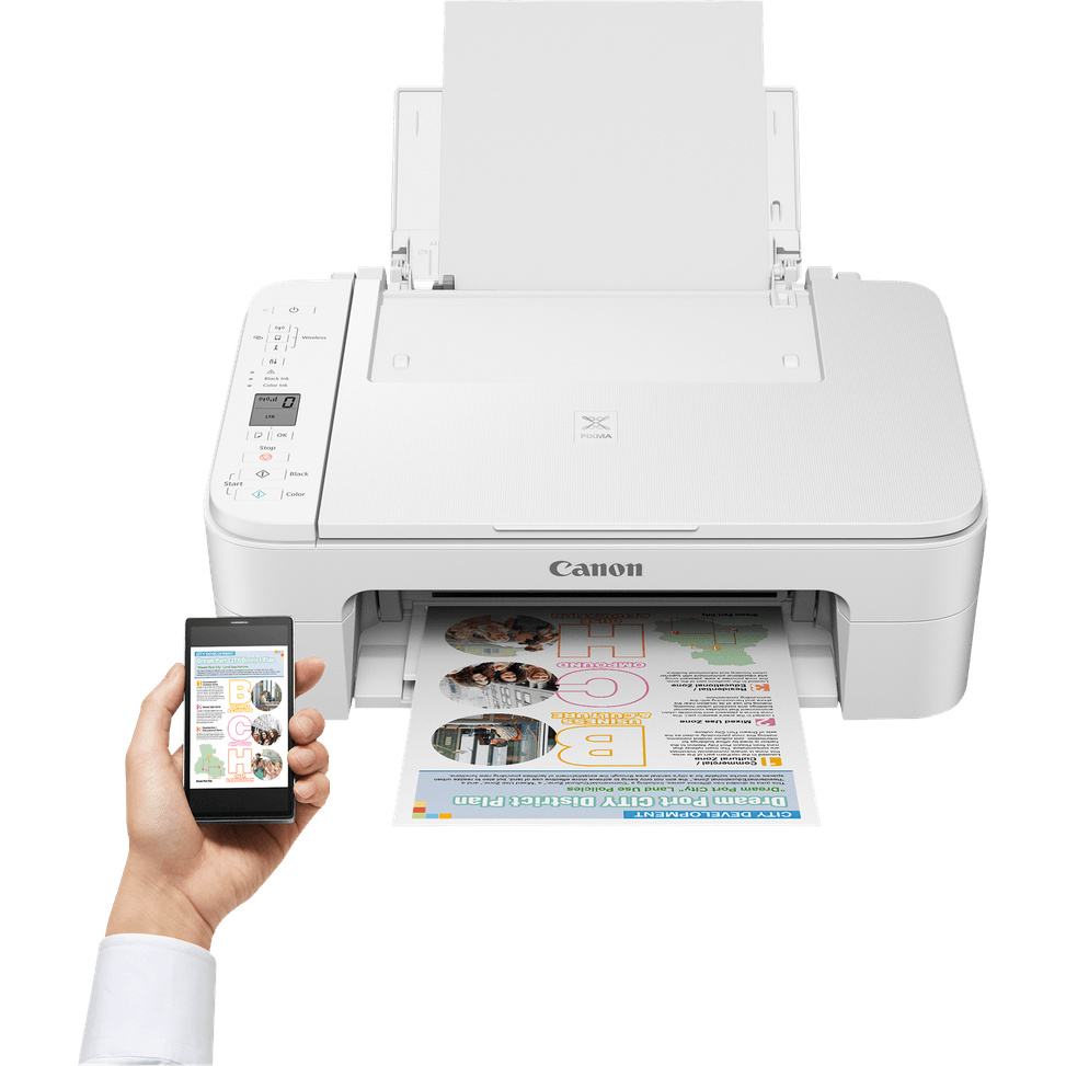 Imprimante jet d'encre Canon PIXMA TS3351 blanche — image 7
