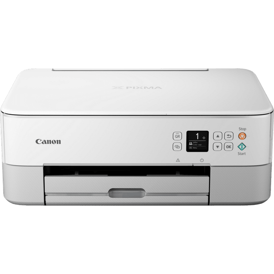 Imprimante photo jet d'encre couleur 3-en-1 sans fil Canon PIXMA TS5351i, blanche