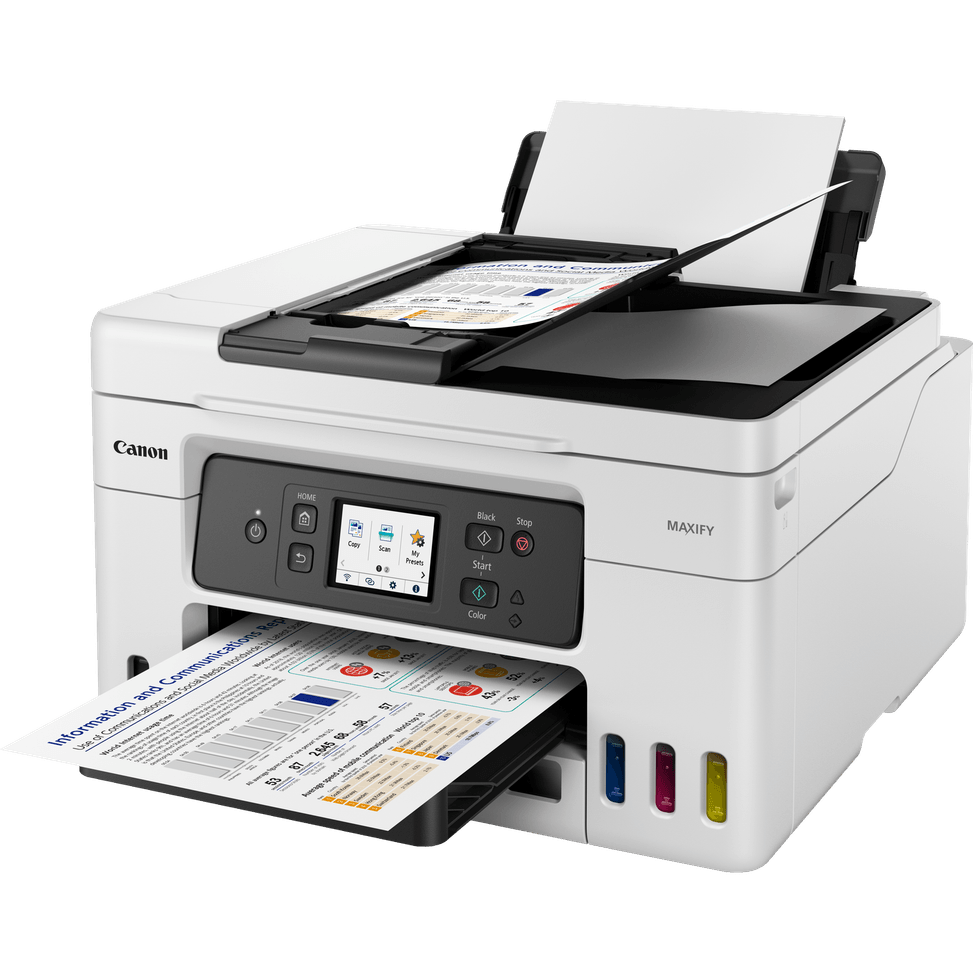 Imprimante jet d'encre MegaTank multifonction rechargeable couleur Wi-Fi Canon MAXIFY GX4050 — image 4