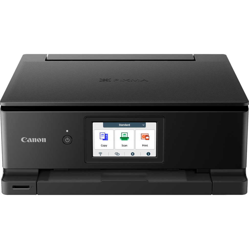 Imprimante photo jet d'encre couleur multifonction Wi-Fi Canon PIXMA TS8750, noire — image 1