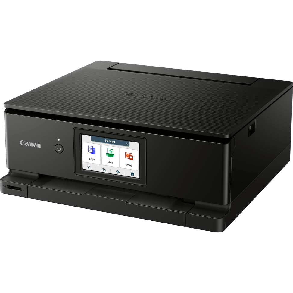 Imprimante photo jet d'encre couleur multifonction Wi-Fi Canon PIXMA TS8750, noire — image 2