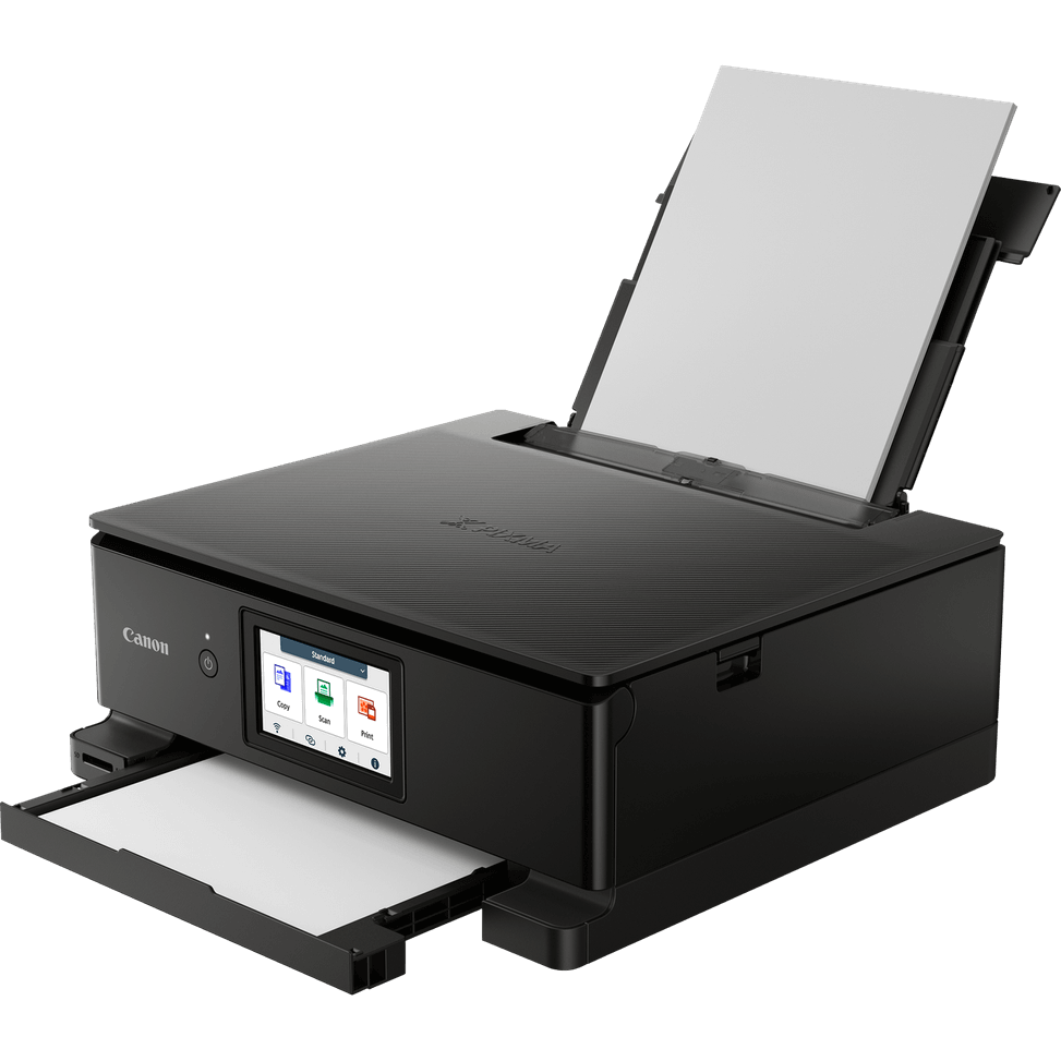 Imprimante photo jet d'encre couleur multifonction Wi-Fi Canon PIXMA TS8750, noire — image 3