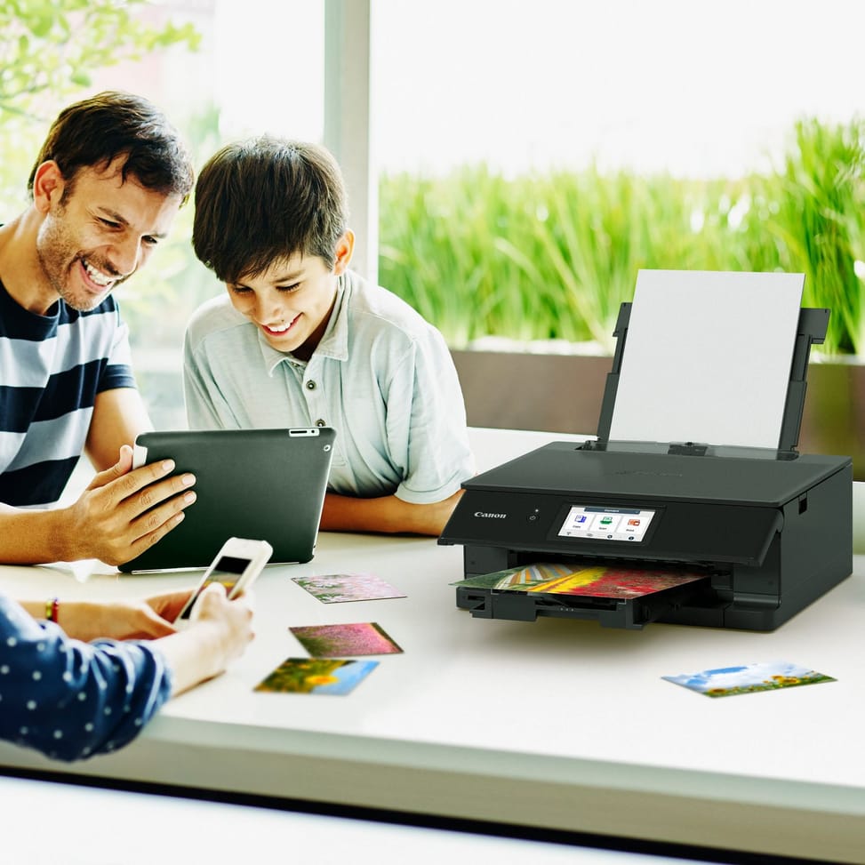 Imprimante photo jet d'encre couleur multifonction Wi-Fi Canon PIXMA TS8750, noire — image 6