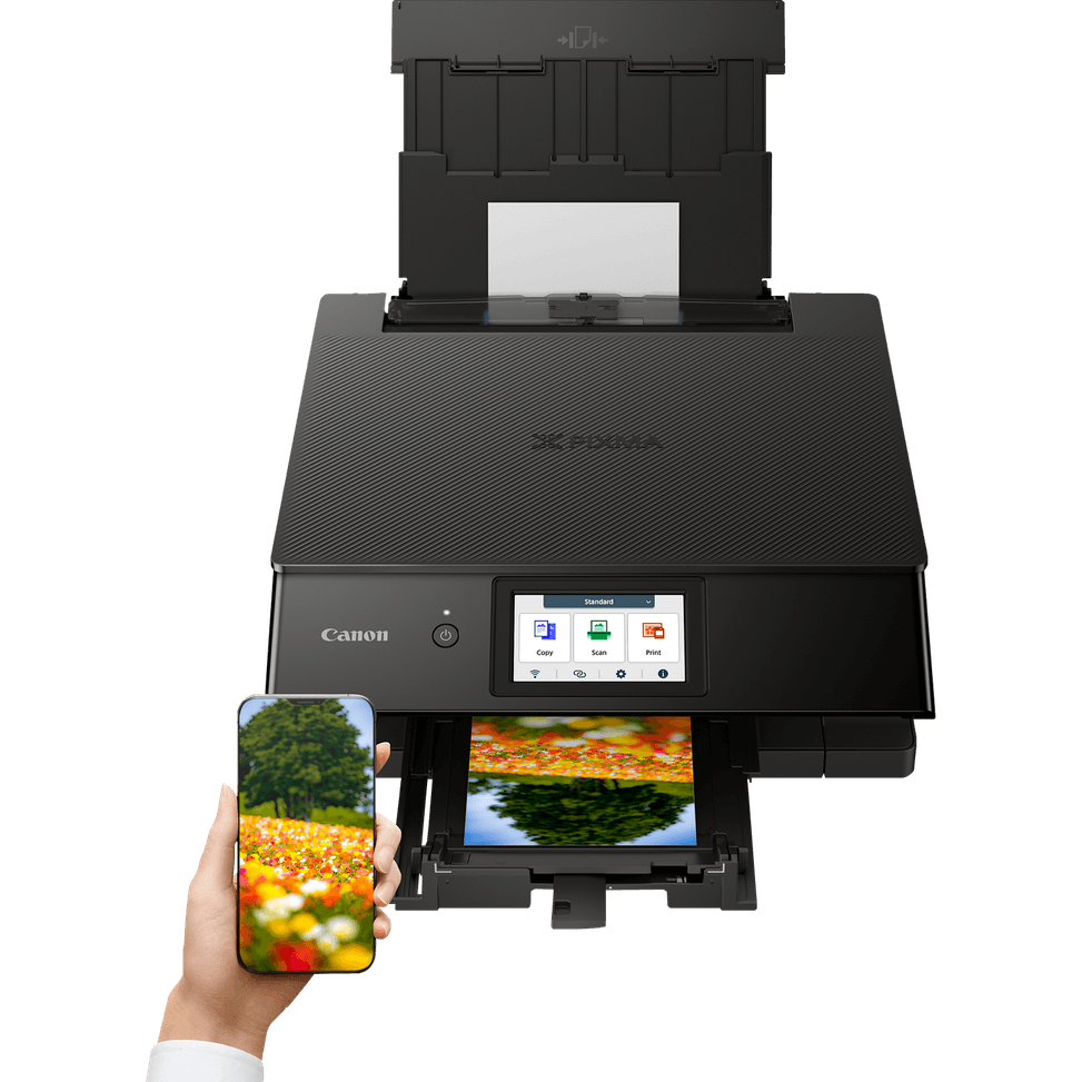 Imprimante photo jet d'encre couleur multifonction Wi-Fi Canon PIXMA TS8750, noire — image 7