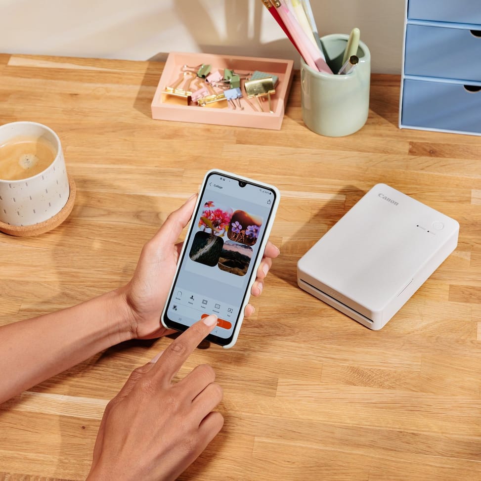 Imprimante photo couleur portable sans fil Canon SELPHY QX20, Blanc sable — image 11